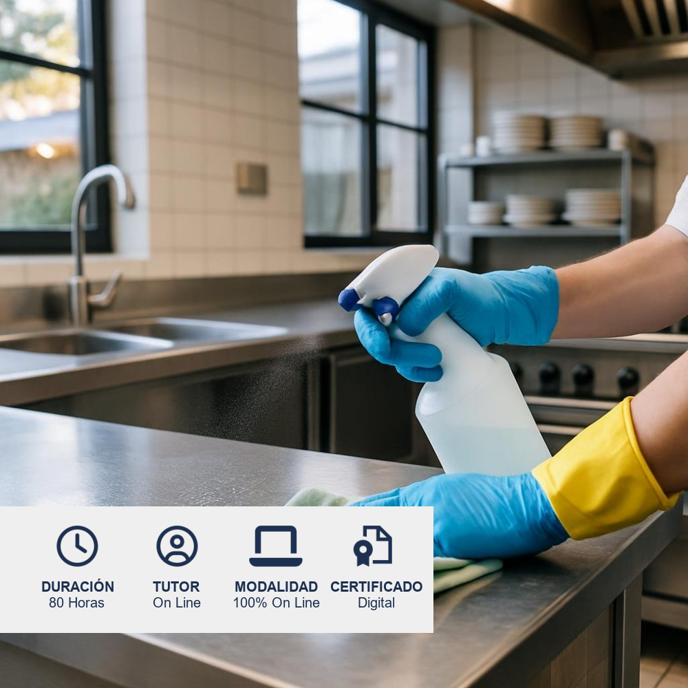 Curso de Limpieza y Sanitización en Instalaciones Gastronómicas