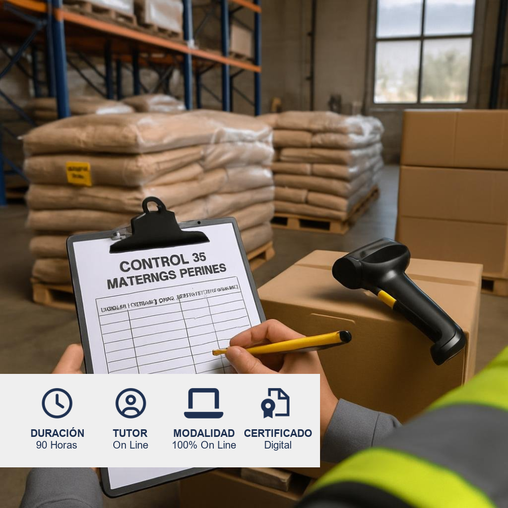 Curso de Recepción y Control de Materias Primas